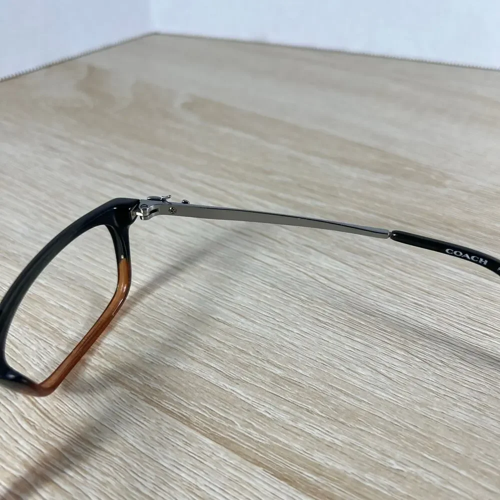 Coach HC6110 5475 Eyeglasses Black Amber Glitter Gradient 52-16-140